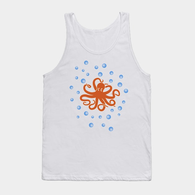 Octopus Tank Top by Florin Tenica